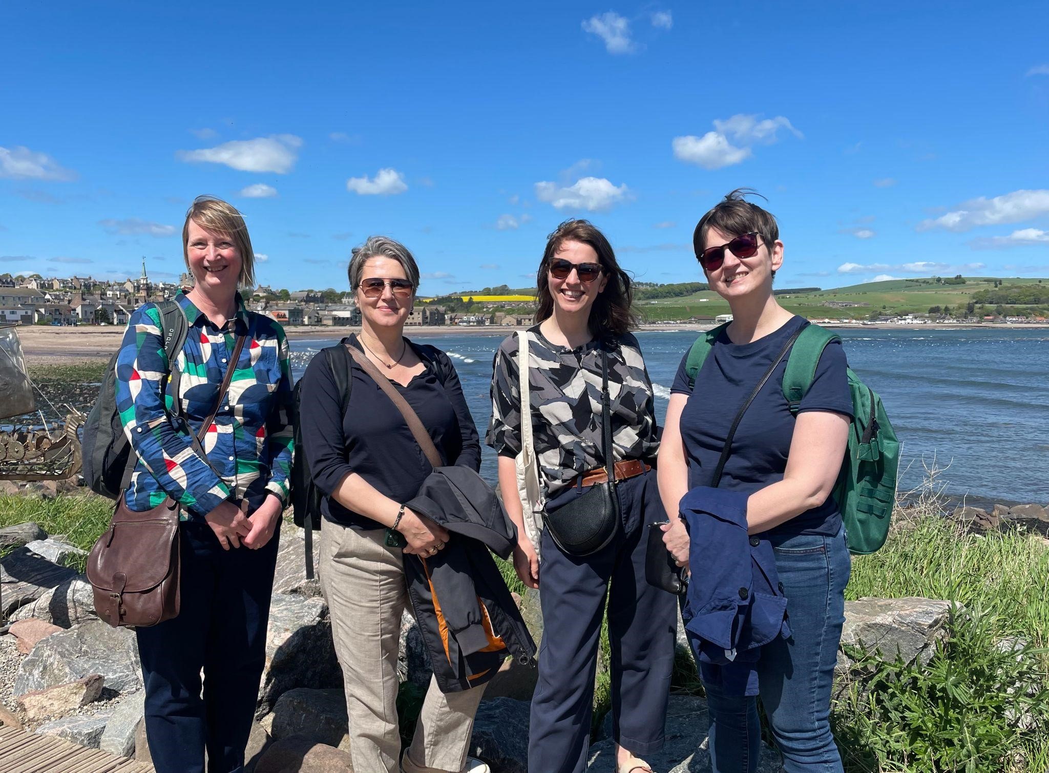 Left to right: Liz Curtis, Hermína Gunnþórsdóttir, Kirsten Darling-McQuistan, Edda Óskarsdóttir