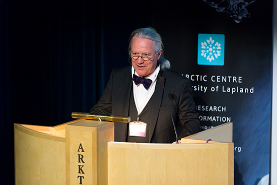  UArctic President Lars Kullerud spoke in the Arctic Centre's 30 anniversary seminar in Arktikum.