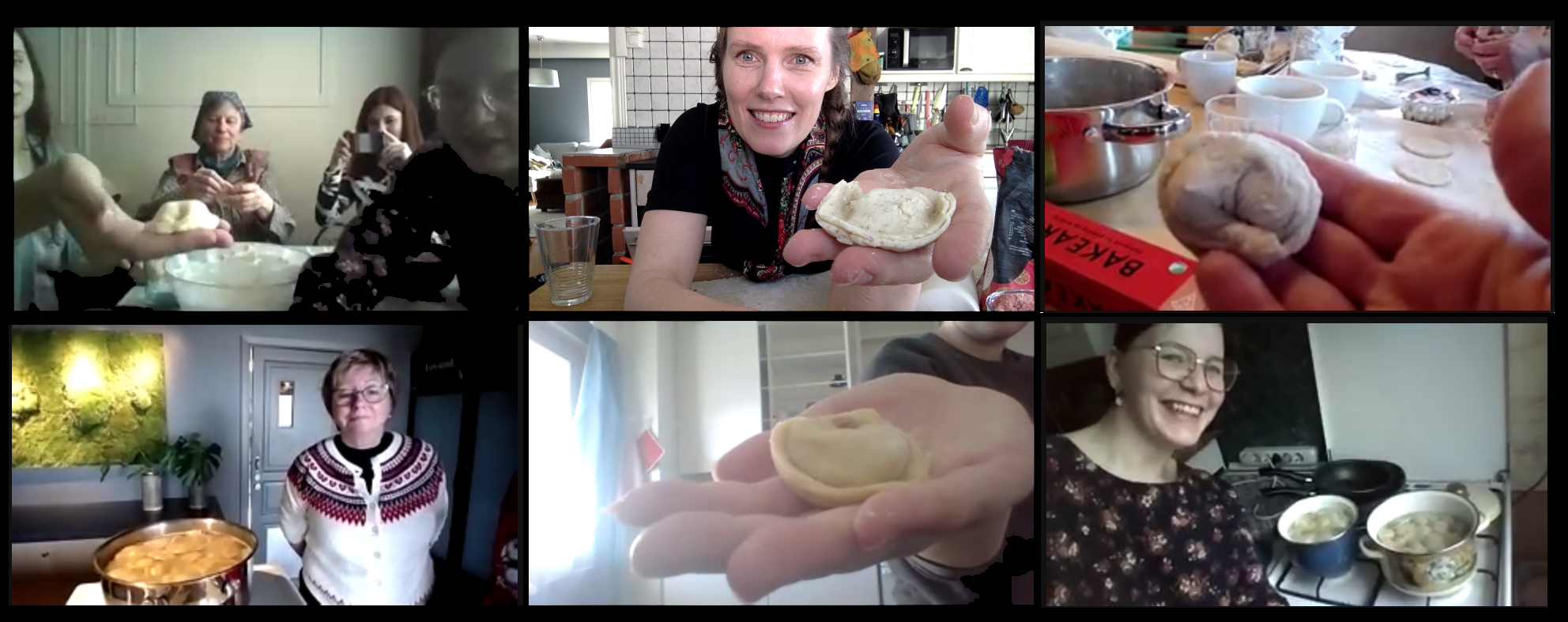 One workshop during the school related to baking of dumplings in Komi style. The community spirit was created through collective zoom-baking.