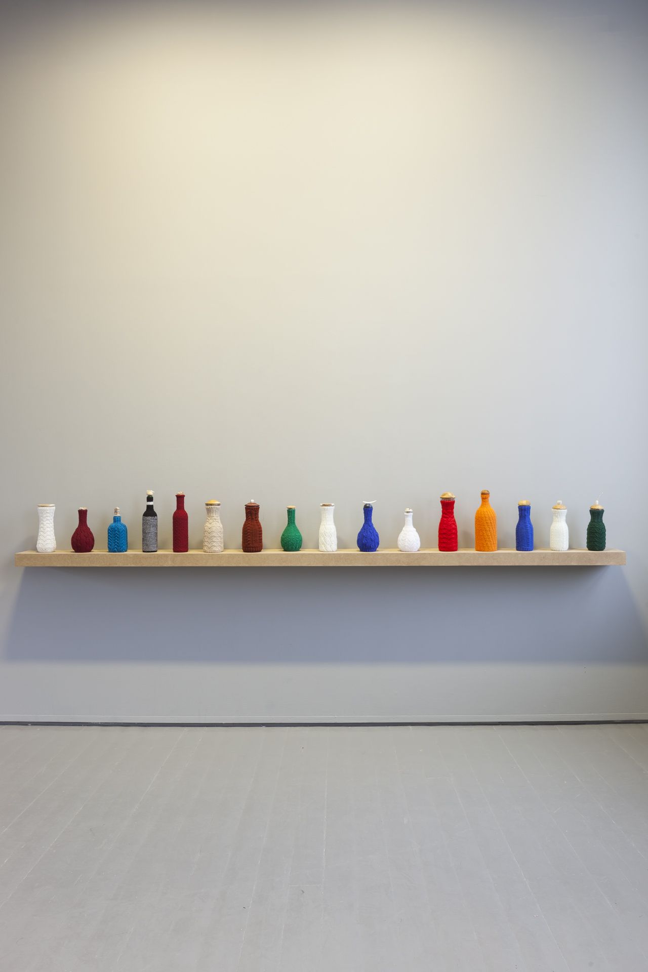 Gunvor Guttorm: My Way to Iesvuodat (carafes with knitted cover and reindeer horn lid)