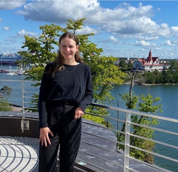 Chloe Kiernicki at the US Embassy in Helsinki.