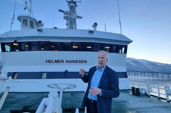 Roger B. Larsen, Professor Of The Norwegian College Of Fishery Science At The Arctic University Of Norway In Tromso, On Research Vessel Helmer Hanssen On Feb. 3