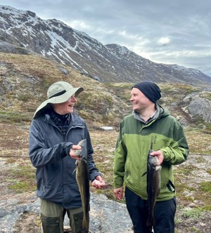 Instructors Petter Jenssen and Pekka Rossi in the 1st fjord.